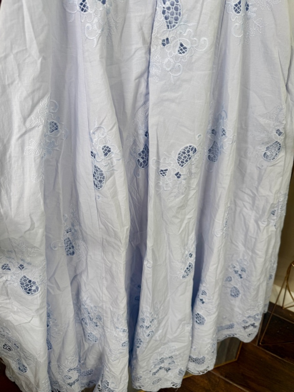House of CB TATIANA Bluebell Lace + Cotton Broderie Anglais Midi Sundress NWOT - Picture 11 of 11